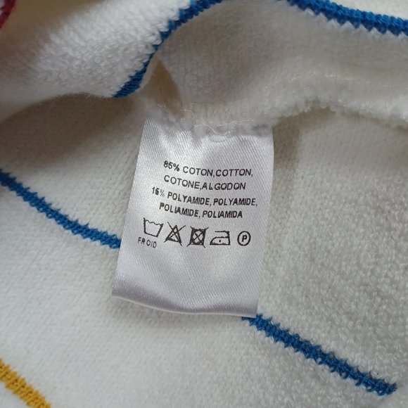 Aventures Des Toiles Womens Cardigan Sweater Size 40 Cotton Crop Art To Wear 10 - Picture 6 of 8